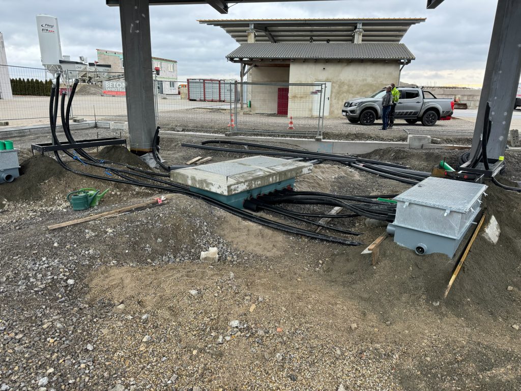 Baustelle Leitungsführung