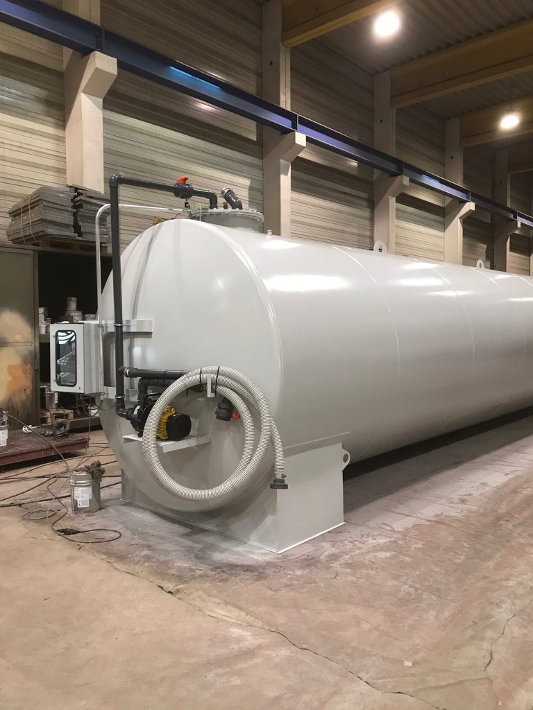 Tankanlage Seitenansicht