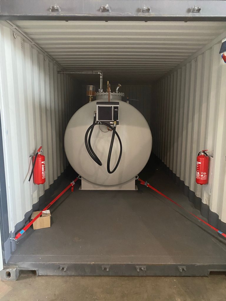 Tankcontainer Innenansicht